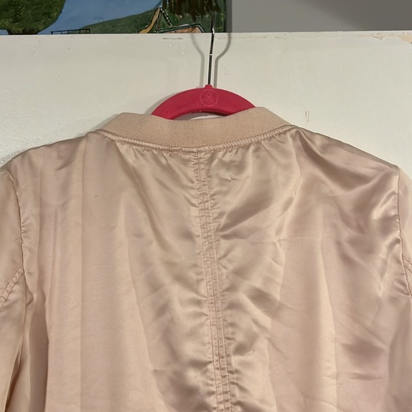 H&M pink satin baseball jacket - Picture 7 of 10